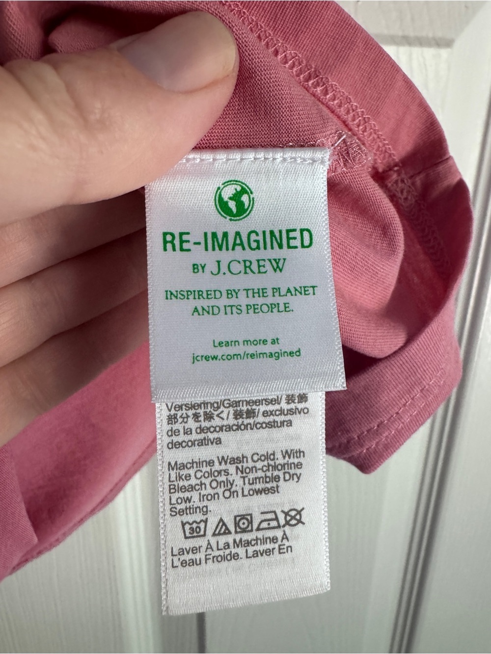 JCrew Smocked Yoke Short Sleeve Top, Pink Shirt, Feminine Top for Summero - Picture 5 of 6